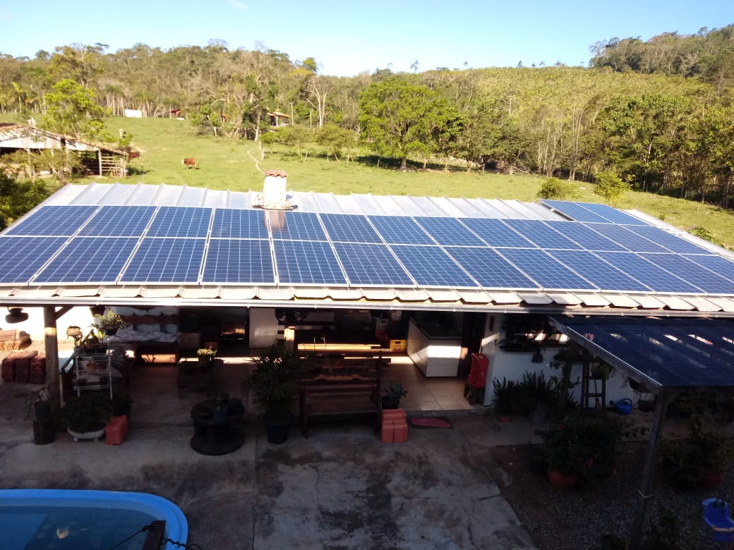 Instalação solar Spin em Tijucas